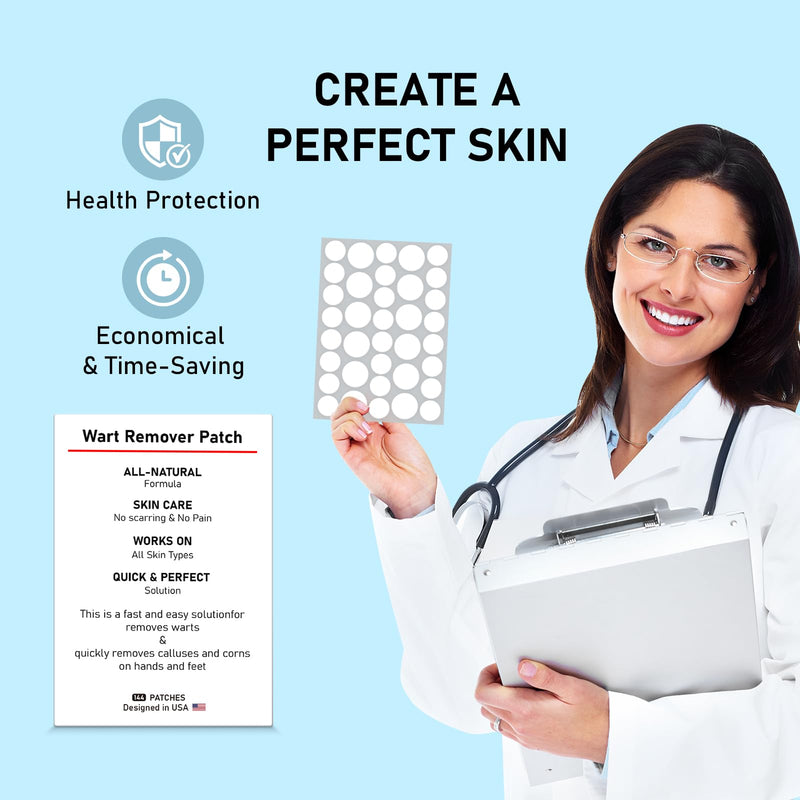 [Australia] - WABRINY Wart Remover Patches, Fast & Easy Operate Hydrocolloid Gel Waterproof Invisible Sticker, Skin Care Removal Patches for Home Daily Use-8KZ 1 Box 