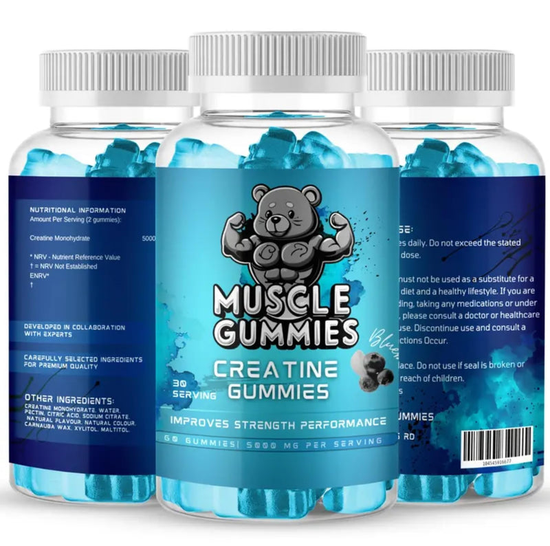 Creatine Gummies 5000mg – Daily Creatine Supplement for Strength, Muscle Growth & Gym Performance – Easy-to-Take Creatine Chews – 30 Day Supply 60 count (Pack of 1)