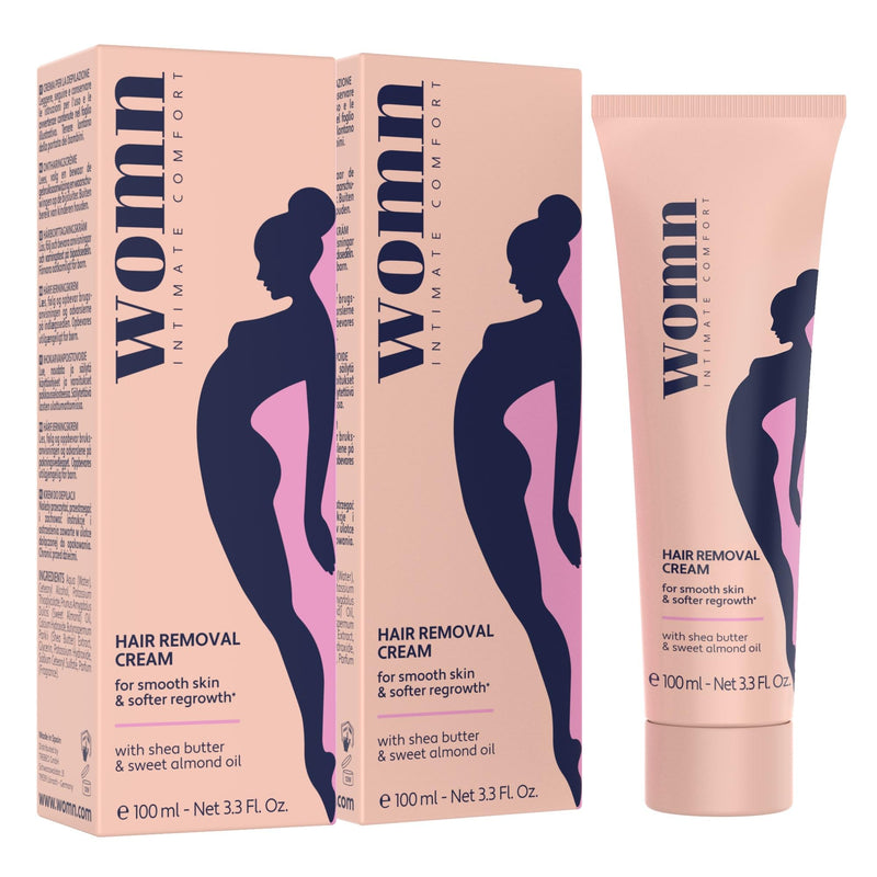[Australia] - womn 2 x 100 ml Intimate Comfort HAIR REMOVAL CREAM - hair removal cream for bikini area and armpits (set, 2x100ml) 