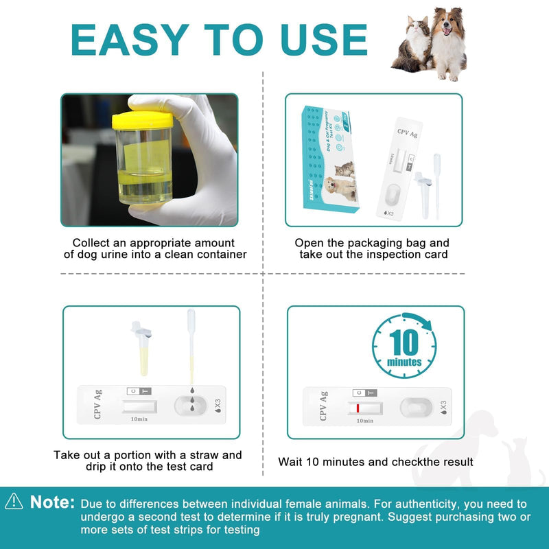 Dog & Cat Pregnancy Test Kit at Home,Dog Urine Test - Urine-Based, 98.8% Accurate, 10-Minute Results, Painless(1 PCS) 1 pcs