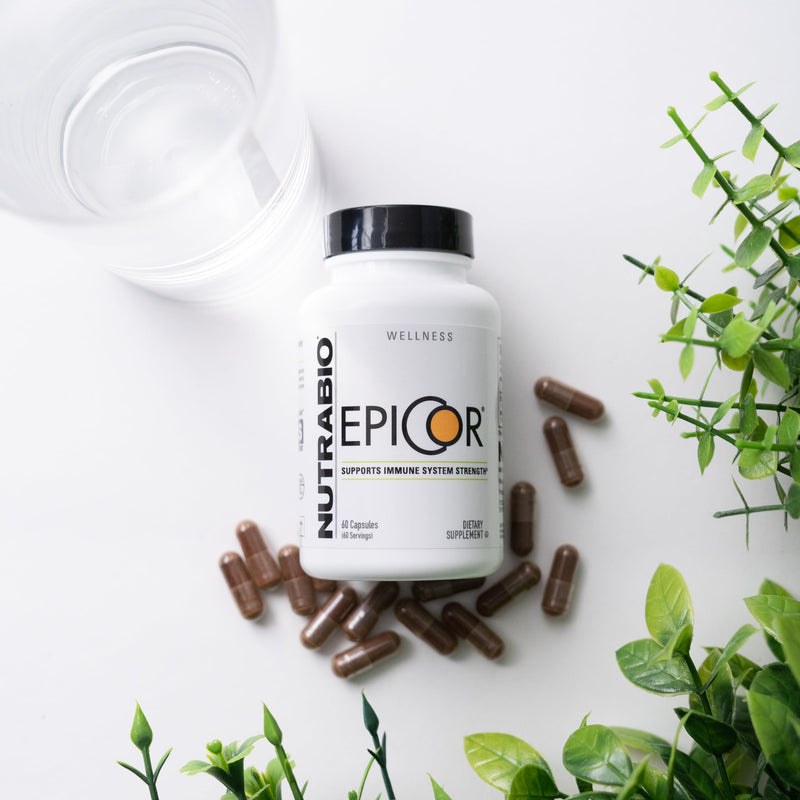 NutraBio Epicor Multi Vitamin, 500mg, 60 Vegetable Capsules | Prebiotic, Antioxidant Support, Independent Lab Tested