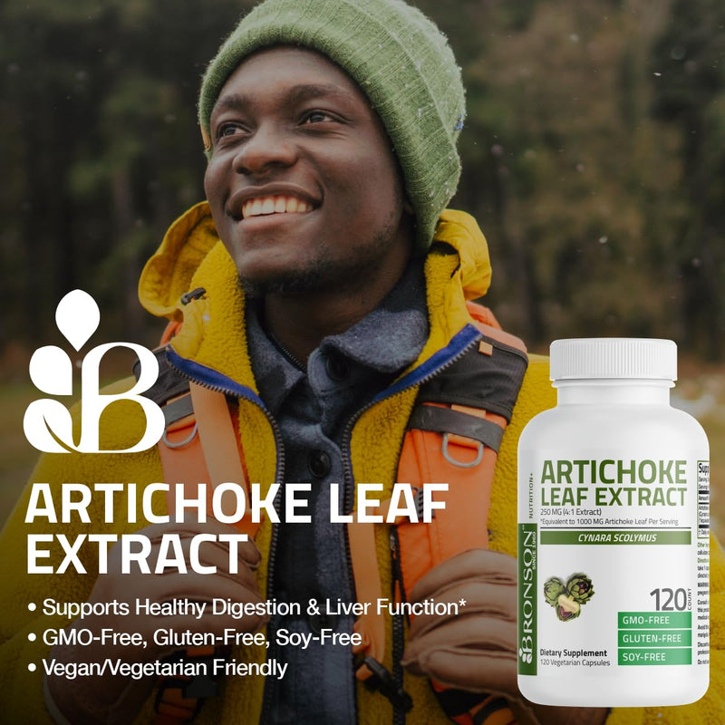 [Australia] - Bronson Artichoke Leaf Extra Strength Supports Healthy Digestion Healthy Liver Function, Non-GMO, 60 Vegetarian Capsules 60 Count (Pack of 1) 