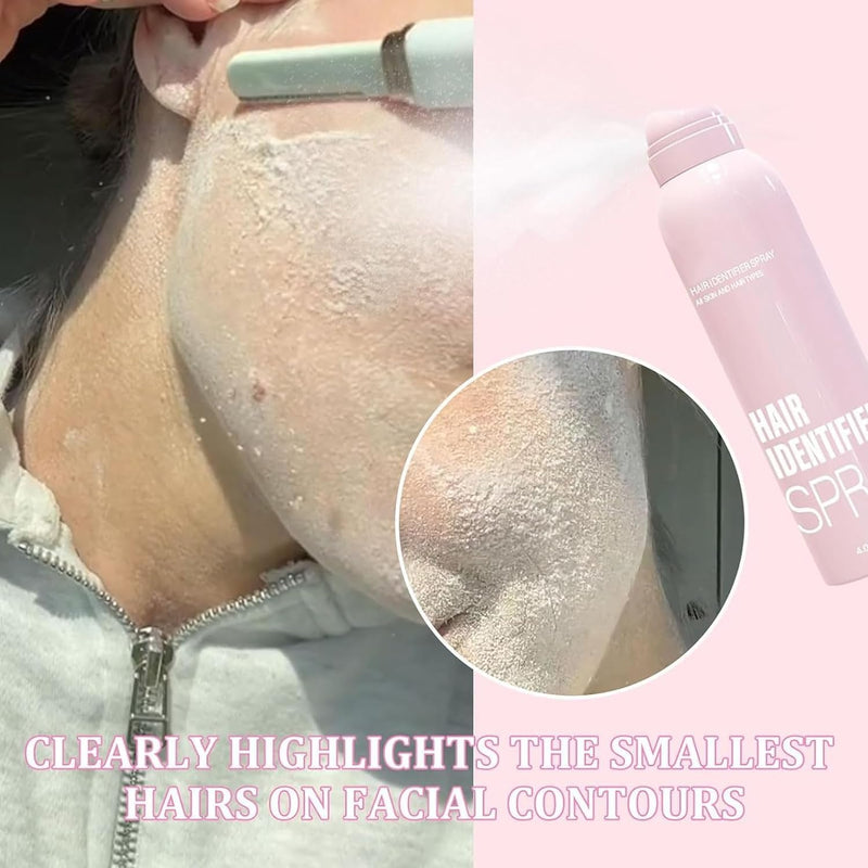 [Australia] - 2pcs Hair Identifier Spray for Face Shaving, Skin Body Hair Identifying Spray With Razors,Hair identifier for Face Dermaplaning, Moisturizing and Skin Care Dermaplaner 