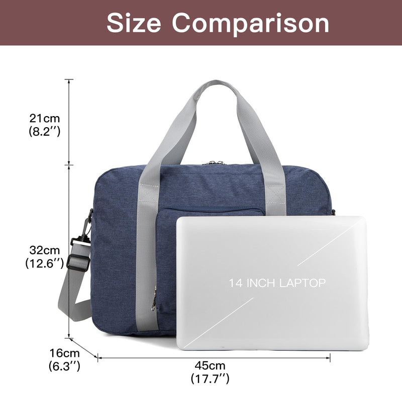 F.FETIVIN For Spirit Airlines Personal Item Bag Foldable Travel Duffel Bag & Pockets Bag Ladies Crossbody Lightweight Nylon Travel Purses