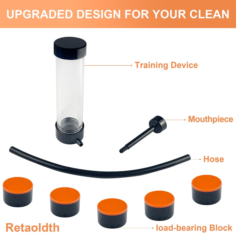 [Australia] - Breathing Exercise Device for Lungs - Deep Breathing Trainer, Natural Lung Trainer for Adults, Easy to Use and Clean, Breathing Dumbbell 