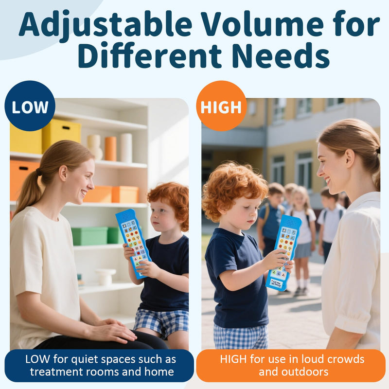 [Australia] - KidBloom AAC Device for Autism, Communication Device for Nonverbal Kids with 6 Programmable Buttons & Adjustable Volume, Sensory Toys for Autistic Kids Ages 3-7 
