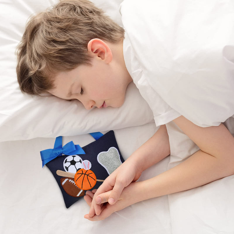 [Australia] - Geelin Tooth Fairy Pillow with Pocket Kids Lost Tooth Pillow for Tooth Fairy Tooth Pillow Tooth Keepsake Pouch Tooth Fairy Gifts for Christmas Girl and Boy Lost Tooth, 3.9 x 5.9 Inch(Ball Style) Ball Style 
