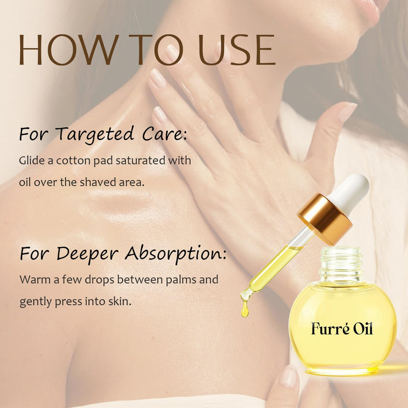 [Australia] - Furré After Shave Oil Ingrown Hair Treatment Razor Bumps Treatment for Woman & Man | Hydrating & Soothing for Bikini Line, Legs and Underarms with DEFENSIL®, Jojoba 1.01 fl.oz. 1.01 Fl Oz (Pack of 1) 