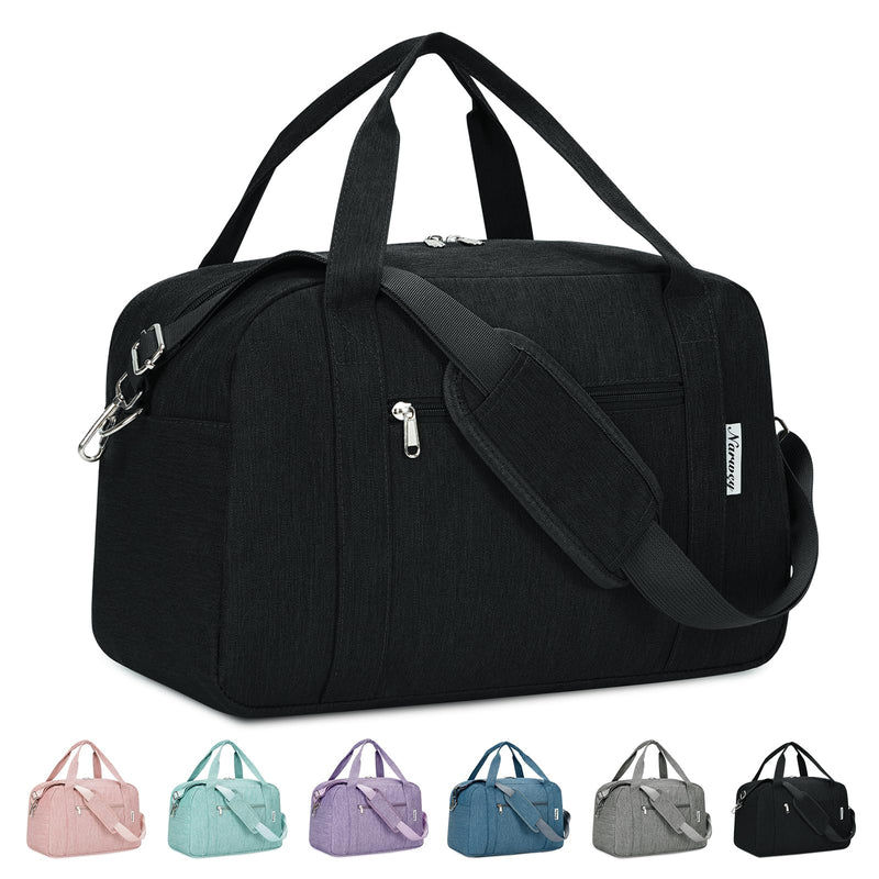 Narwey Travel Duffel Bag with Wet Pocket + Clear Travel Toiletry Bag for Women and Men