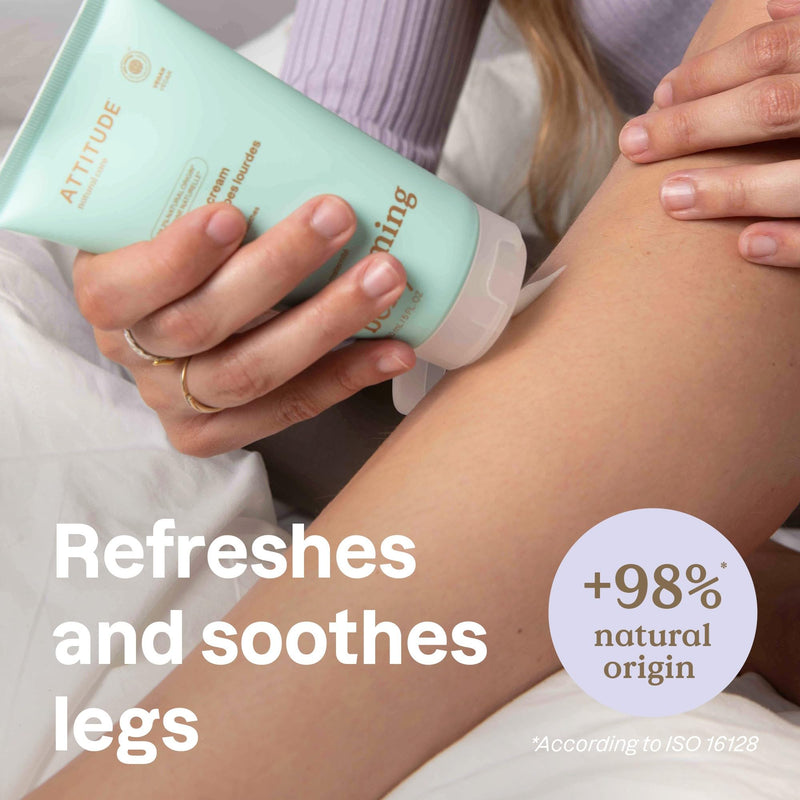[Australia] - ATTITUDE Pregnancy Tired Legs Cream, EWG Verified, Dermatologically Tested, Plant and Mineral-Based, Vegan Maternity Products, Soothing and Refreshing Mint, 5 Fl Oz 