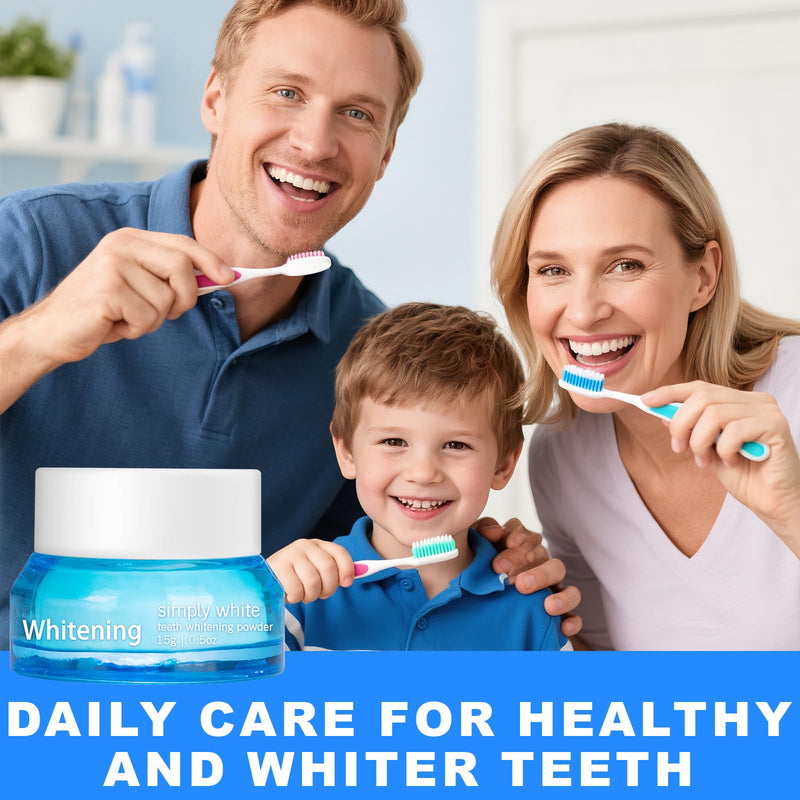 Teeth Whitening Powder, Removes Stains | Breath Freshener | Refreshing Mint Flavor, No Sensitivity, Tooth Whitening Powder Suitable for Coffee Stain, Tea Stains, and Tartar 15g 1 Ounce (Pack of 1)