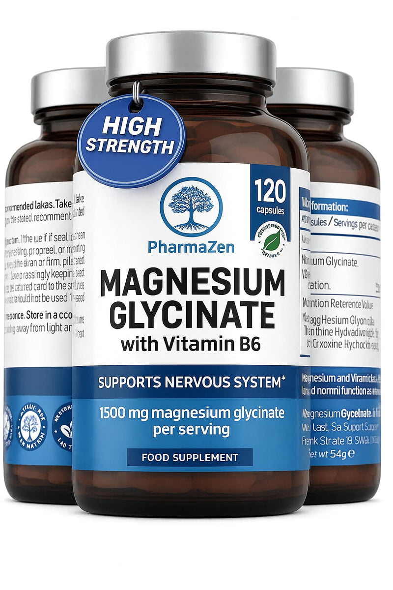 Magnesium Glycinate High Strength 1500mg (120 Capsules) 120 Capsules