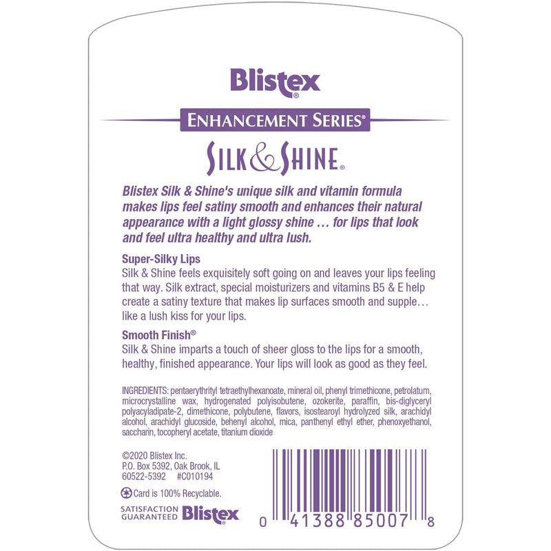 Blistex Silk & Shine Lip Moisturizer 0.13 oz Pack of 2 0.7 Ounce (Pack of 2)