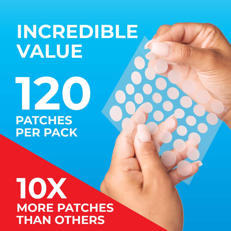 [Australia] - KEYCONCEPTS Pimple Patches for Face (120 Patches), Hydrocolloid Acne Patches with Tea Tree Oil, Pimple Patch Pimple Stickers - Hydrocolloid Patch Acne Dots - Acne Pimple Patches For Face - Zit Patches Hydrocolloid and Tea Tree 1 Count (Pack of 120) 