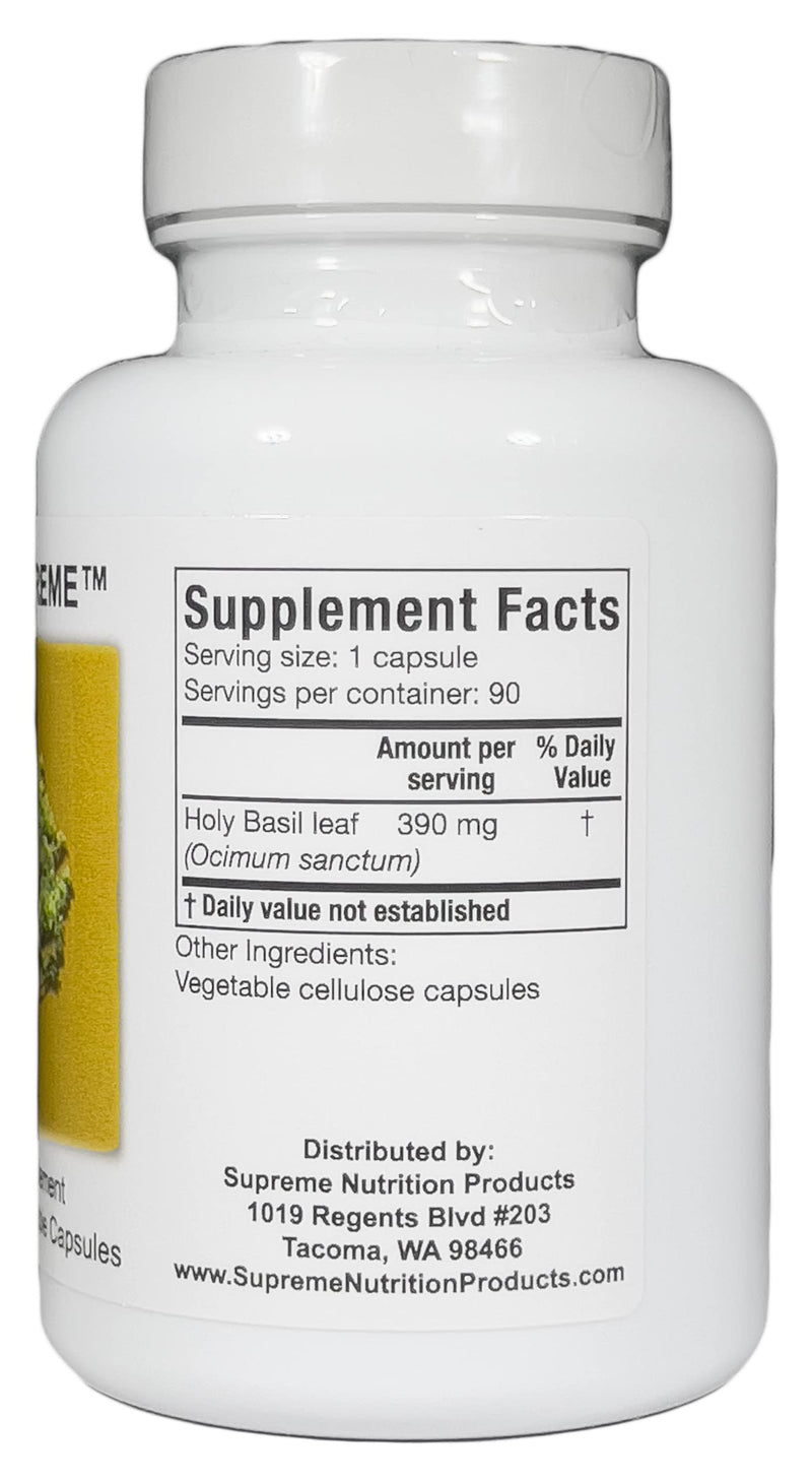 [Australia] - Supreme Nutrition Tulsi, 90 Pure Holy Basil Vegetarian Capsules 