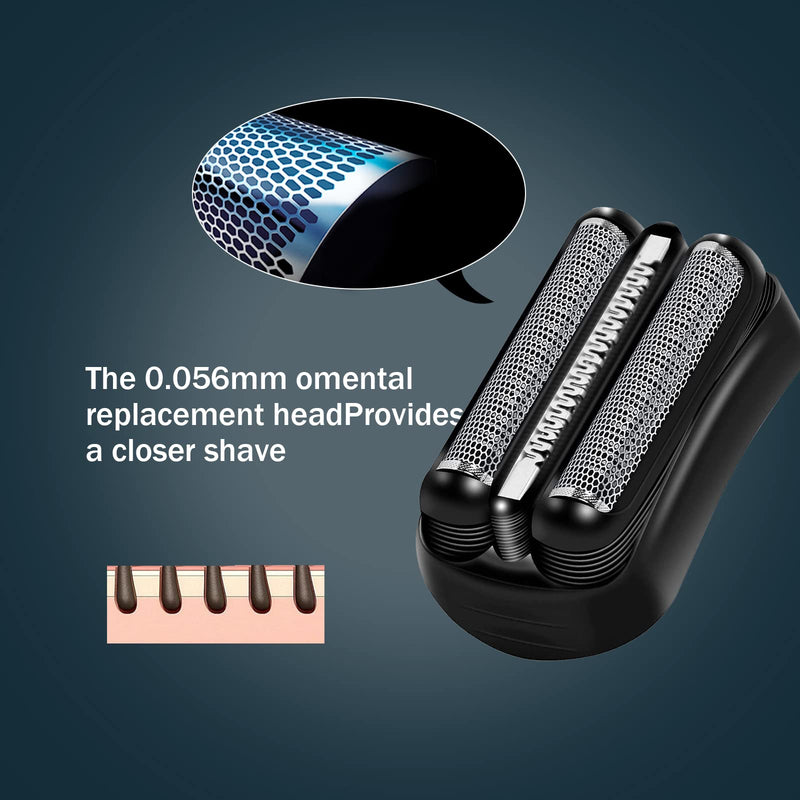 [Australia] - Series 3 shaving head, shaving head series 3 razor men's electric shaver replacement shaving part shaving head replacement part 21B suitable for 3 series 300S/301S/310S/3020S/3030S/3040S/3080S/3050CC/3090CC 