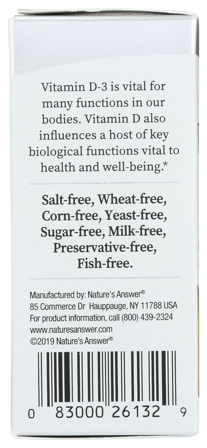Nature's Answer Vitamin D3 Drops
