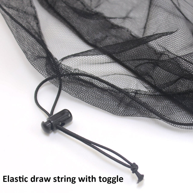 [Australia] - Anvin mosquito head nets against insects, insects, insects, insects, mosquitoes from all outdoor activities, works over most hats, comes with storage bags (3 pieces) black 