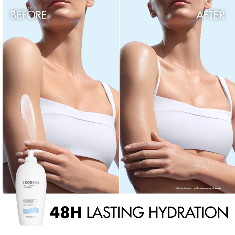 Biotherm Body Milk Moisturizing Body Lotion for All Skin Types, Hydrating Lotion With Regenerating Biotech Plankton for Smooth & Soft Skin Anti-drying & Repairing Body Milk