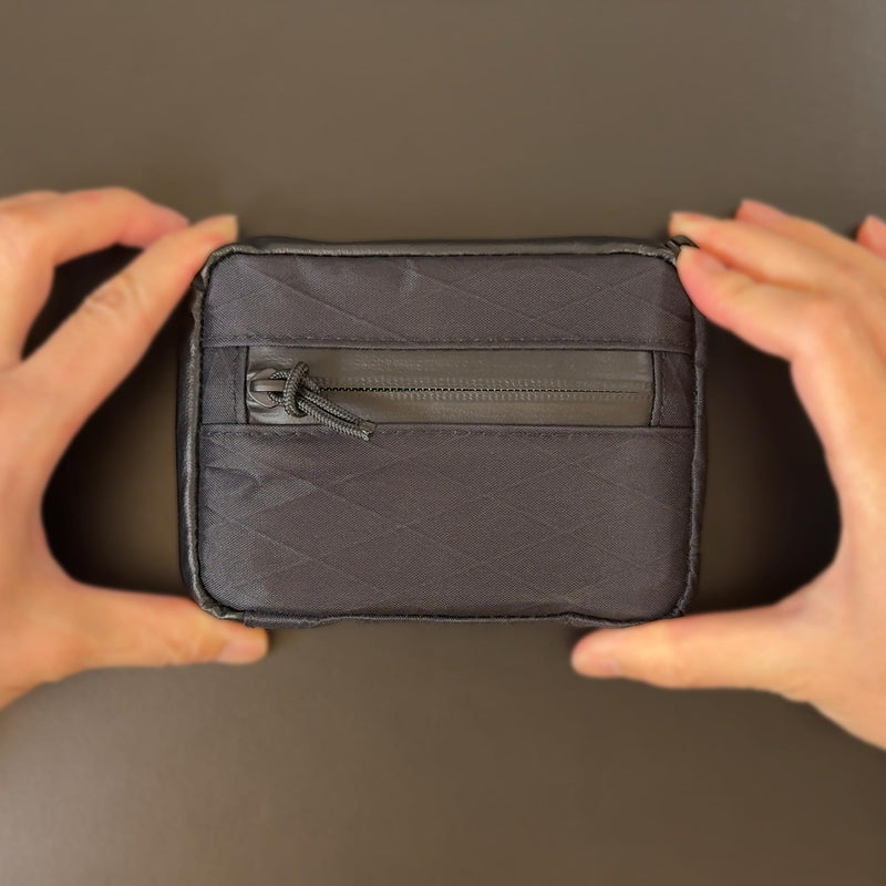 Wayfarer Wallet Travel Wallet for Passport & EDC, Pocket-Size L-Zip Pouch with RFID Protection
