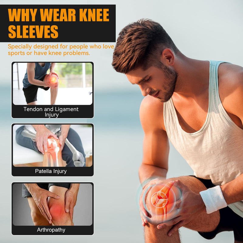 [Australia] - Bamboo knee bandage with compression, bamboo knee bandage, knee bandage for men and women, knee bandages for women, knee bandage for women's arthrosis, knee sleeves, knee orthosis knee bandage sports knee pads (gray, XL) XL gray 