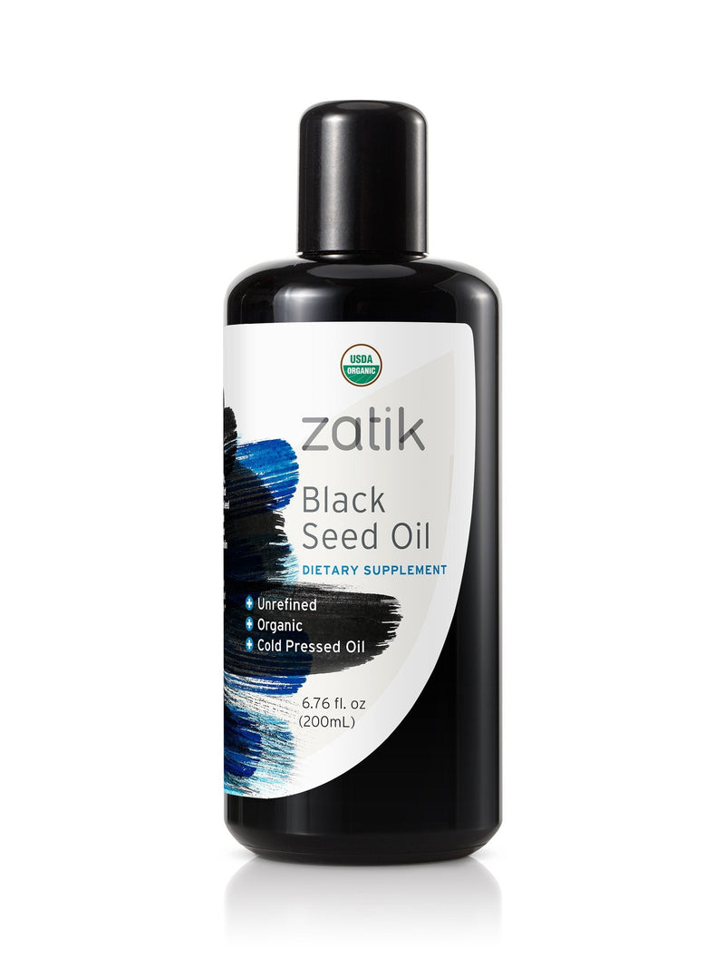 [Australia] - Zatik Naturals - Black Cumin Seed Oil - Cold-Pressed, USDA Certified Organic, Vegan, Gluten-Free, Non-GMO, 6.76 fl oz, 200 ml 