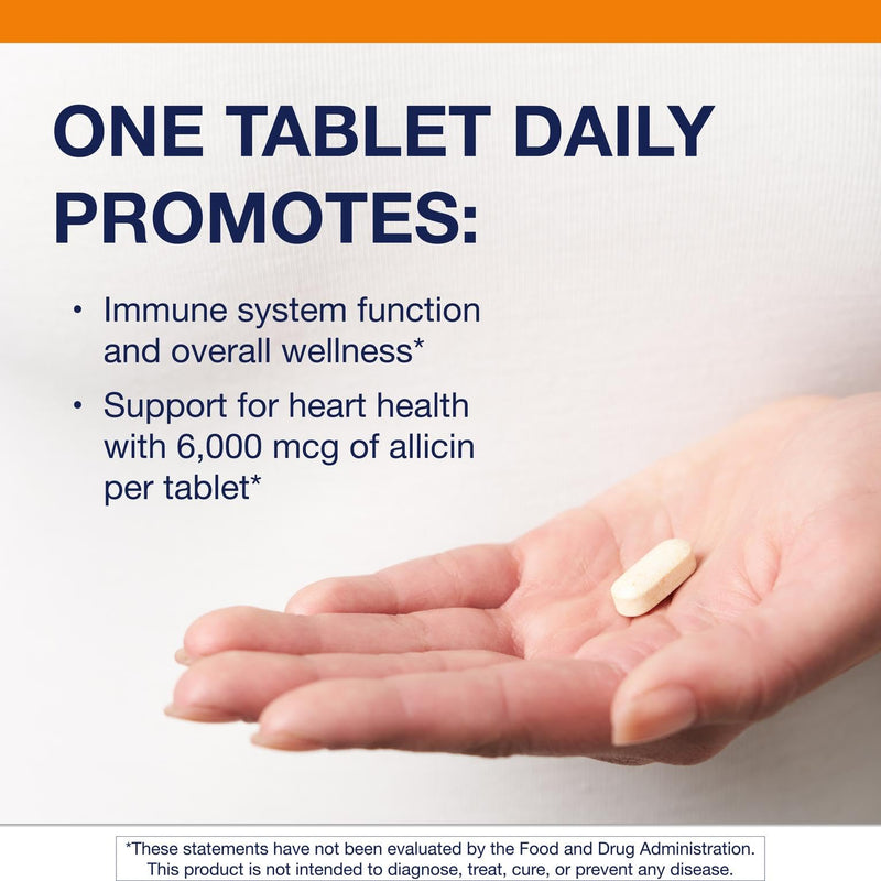 [Australia] - Metagenics SuperGarlic 6000 - High-Potency Garlic Supplement with 6000 mcg Allicin - Supports Heart Health, Cholesterol & Immune Function* - Odorless, Non-GMO, Gluten-Free - 90 Tablets 