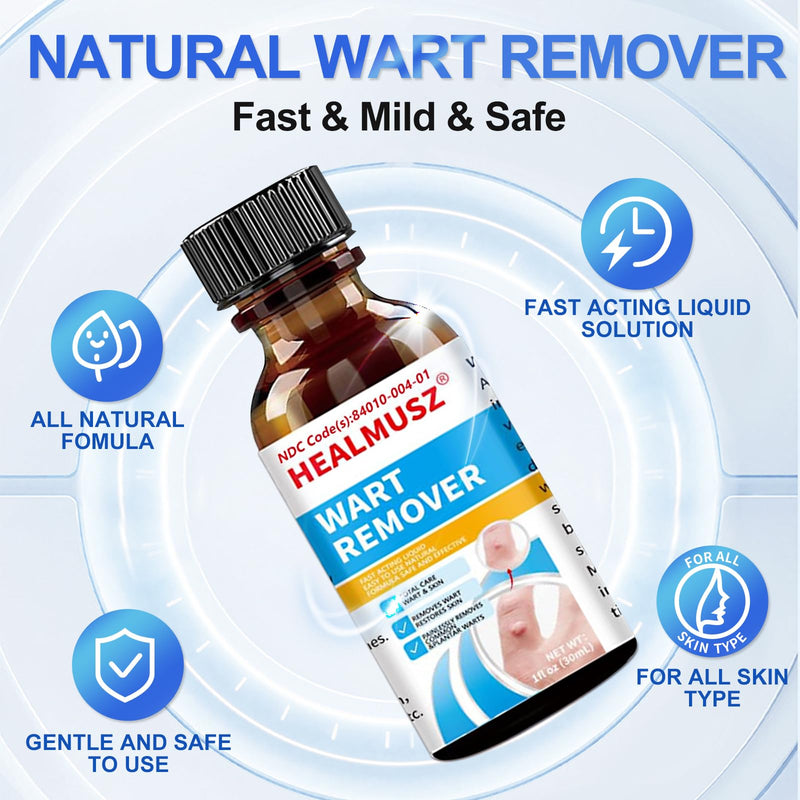[Australia] - Wart Remover Liquid 5% Salicylic Acid Wart Freeze Off Wart Removal,Wart Remover Freeze Off for Genital,H Wa rt,Common,Flat, Corn, Callus, Plantar Wa rt Remover on Feet,H 30ml 