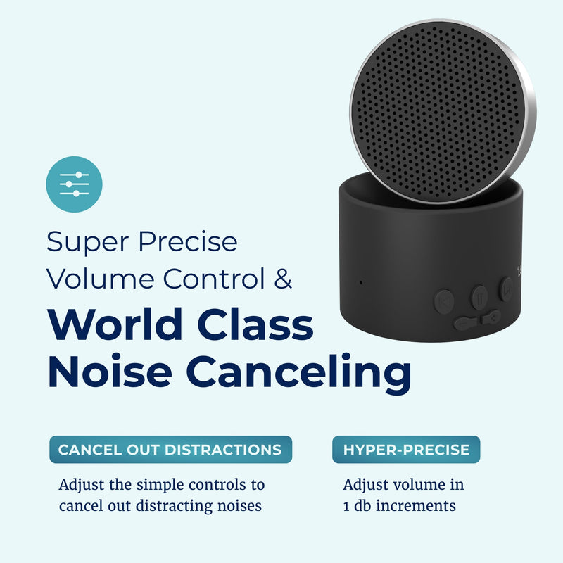 [Australia] - Adaptive Sound Technologies LectroFan Micro2 & Carrying Case for LectroFan Micro2 - Portable Bluetooth Speaker - Compact Sound Machine for Travel - Black Sound Machine & Black Case 