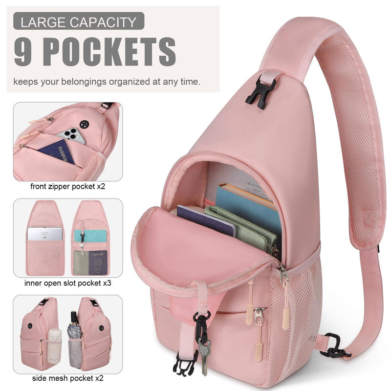 Pritent Crossbody Bags for Women & Travel Duffle Bag for Women(Pink)