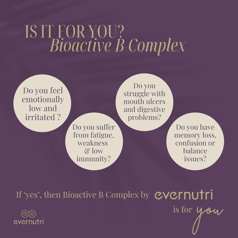Bioactive B-Complex | Full Spectrum Active & Inactive B Vitamins | 13 Vitamin B Complex | Energy & Nervous System Support | 90 Vegetarian Capsules