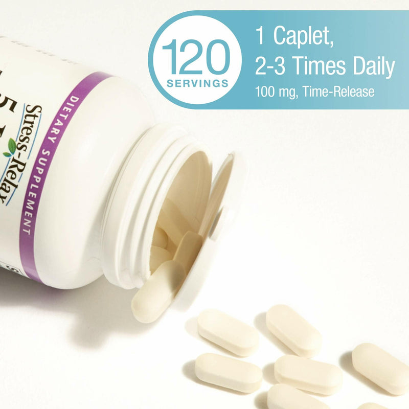 [Australia] - Natural Factors, Stress-Relax 5-HTP 100 mg, Pharmaceutical-Grade Supplement, Supports Sleep & Emotional Well-Being, 120 Count (Pack of 1) 120 Count (Pack of 1) 