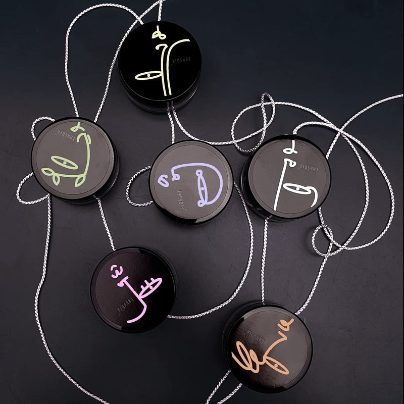 [Australia] - Lensbix contact lens case Faceline. The innovative gift for lens wearers with a lineart motif in candy colors. (Vanilla No.13) Vanilla No.13 