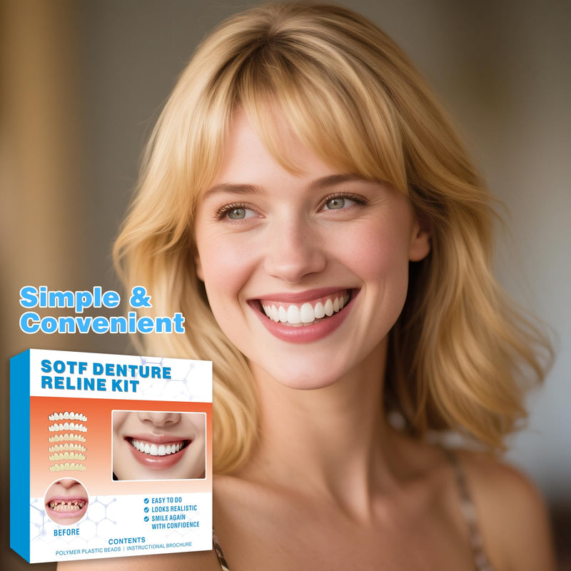 Snap on Veneers Teeth for Women & Men, Reusable False Teeth Cover - Natural Look, Comfort Fit Denture Repair Kit (1 Count 3 Pairs) 1PC