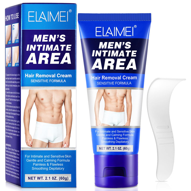 [Australia] - Premium Intimate Hair Removal Cream - Extra Gentle Hair Removal for Men-60g Green 