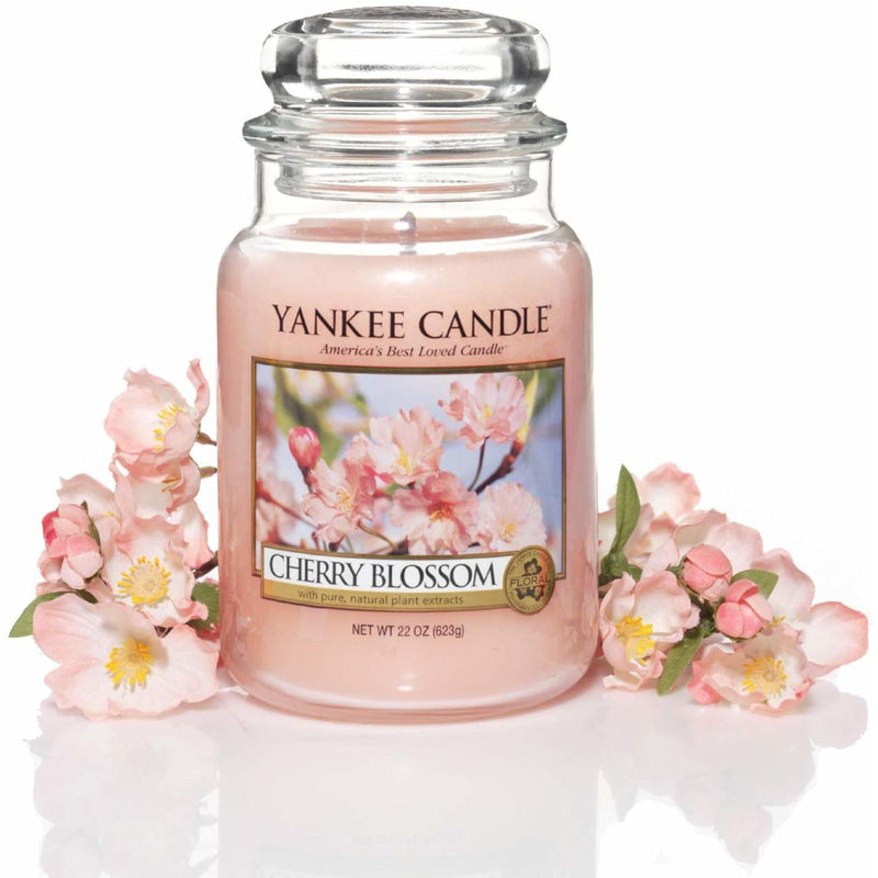 [Australia] - Yankee Candle scented candle in a glass (large) | Cherry Blossom | Burn time up to 150 hours 