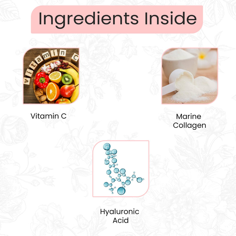 Kobes | Marine Collagen Capsules with hyaluronic Acid | high Strength Collagen | Collagen with Vitamin c | Marine Collagen Complex with hyaluronic Acid | 60 Capsules