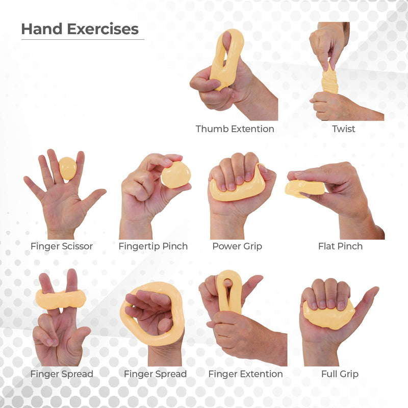 [Australia] - Sammons Preston Therapy Putty, Therapeutic Hand Exerciser, Theraputty for Finger and Hand Rehabilitation, Exercise Putty to Improve Hand Grip Strength, Occupational Therapy, 1 Pound, Super Soft, Tan Tan - Super Soft 