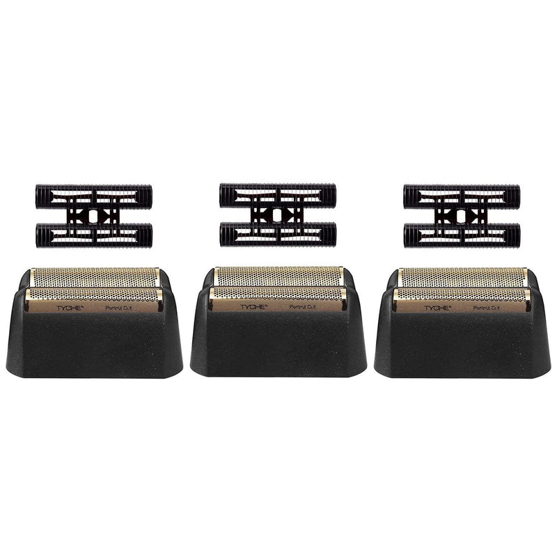 Professional 5 Star Series Finale Shaver Replacement Foil and Cutter Bar Assembly Compatible with wahl Foil Heads 7031-100/7043-100,Fit for #8061 8164 Shaver (Black 3 Pack) Black 3 Pack