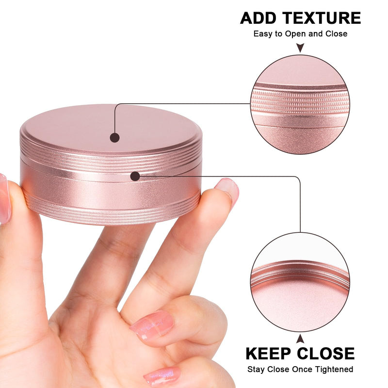 Small Pill Case 2 Compartment - Heavy Duty Metal Pill Box Portable | Travel Pill Container for Pocket or Purse, Waterproof Pill Organizer for Medicine Vitamin Fish Oil and Supplements Pink