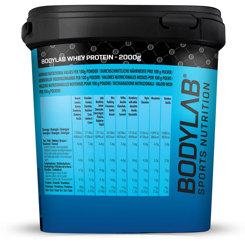 [Australia] - Bodylab24 Whey Protein Powder, Vanilla, 2kg 2kg (Pack of 1) 