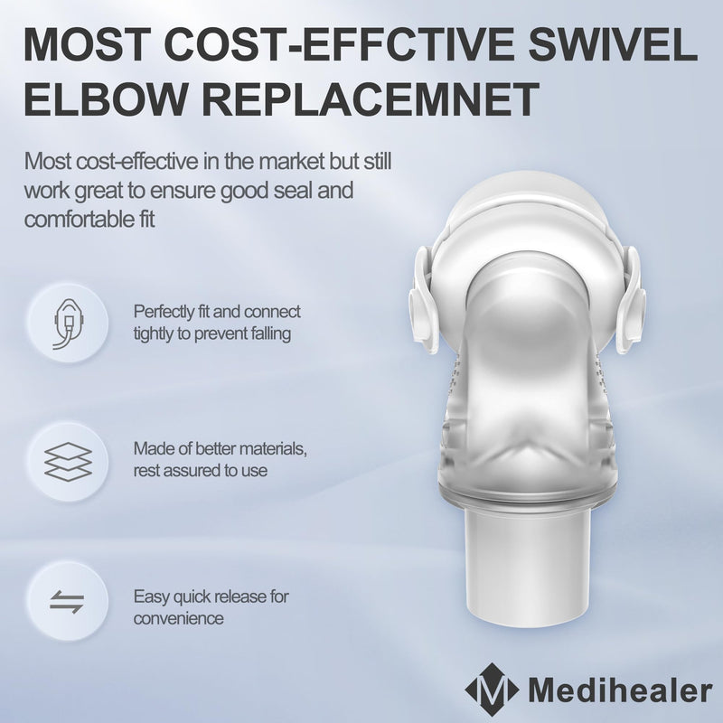 [Australia] - 2 Packs Replacement Swivel Elbow Connector Compatible with F20 and F30,Tube Quick-Release Elbow,Great-Value Supplies by Medihealer 