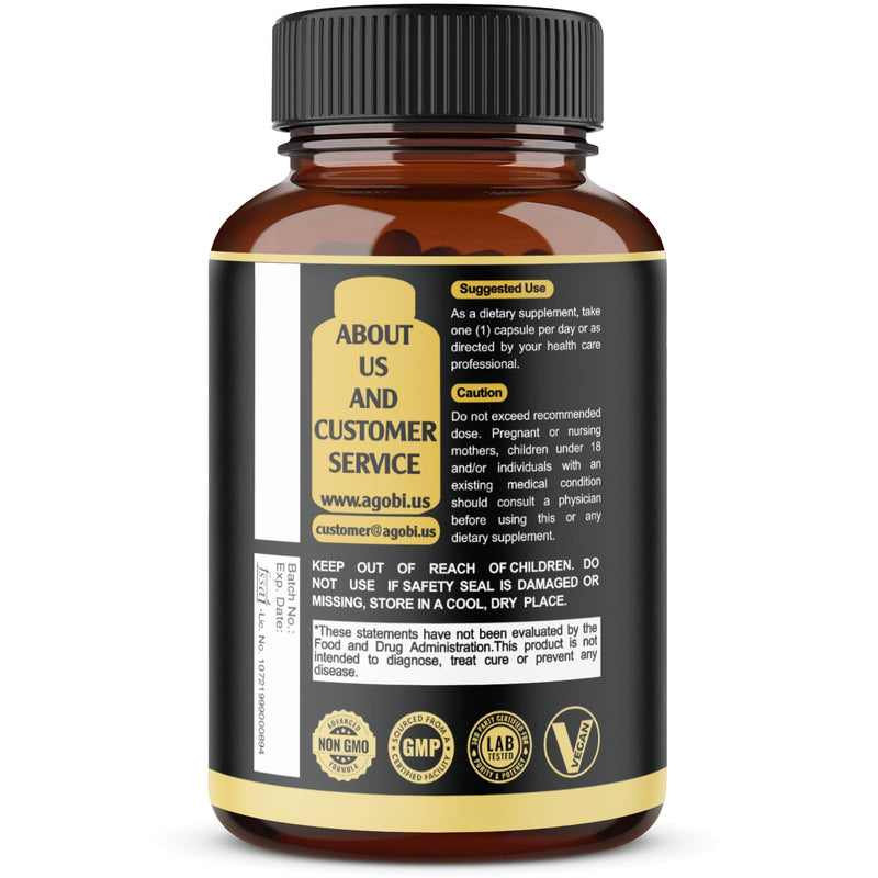 [Australia] - agobi 9in1 Brain Support Supplement - Blended with Ashwagandha, Panax Ginseng, Gotu Kola, Ginkgo Biloba, Black Pepper & More - Accuracy, Focus, Memory & Energy Booster - 150 Capsules for 5 Months 