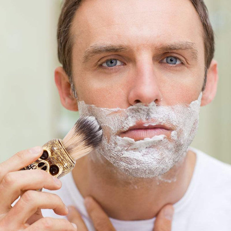 【𝐂𝐡𝐫𝐢𝐬𝐭𝐦𝐚𝐬 𝐃𝐞𝐚𝐥𝐬】 Mens Skull Head Salon Beard Shaving Brush