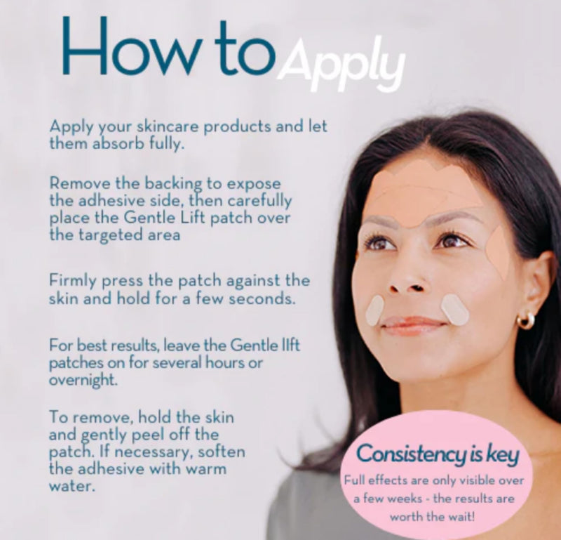 Frownies Gentle Lifts 60 reusable self-adhesive patches. Wrinkle treatment to reduce lip lines, Anti Ageing
