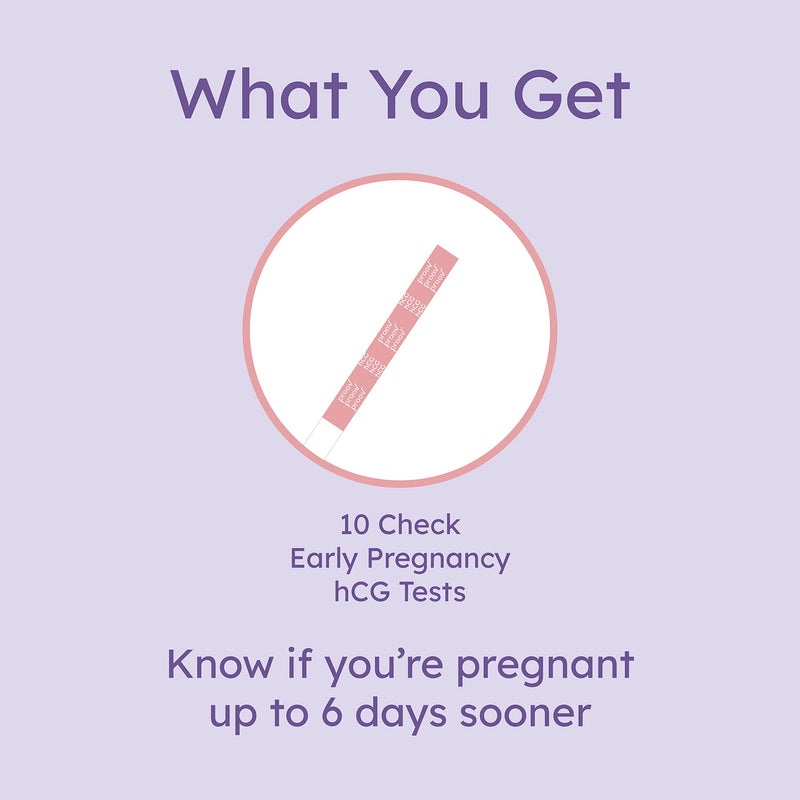 Predict Ovulation and Pregnancy Test Combo Kit | Ovulation Test LH Strips to Predict The Fertile Window | Early Pregnancy hCG Tests Detect Pregnancy Up to 6 Days Sooner