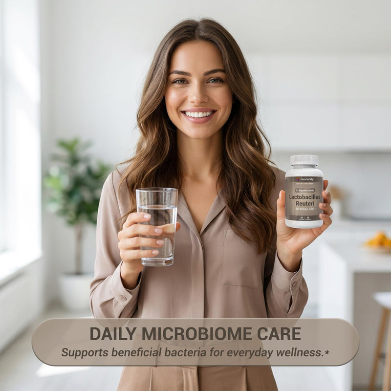 Lactobacillus Reuteri 50 Billion CFU – High Strength Probiotic Supplement – 90 Vegetarian Capsules | Gut, Digestive & Immune Support | Vegan, Non-GMO | 45 Day Supply