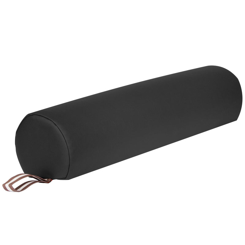 [Australia] - Master Massage 6" 3/4 Round Massage Bolster Pillow Cushion for Massage Tables- Black 