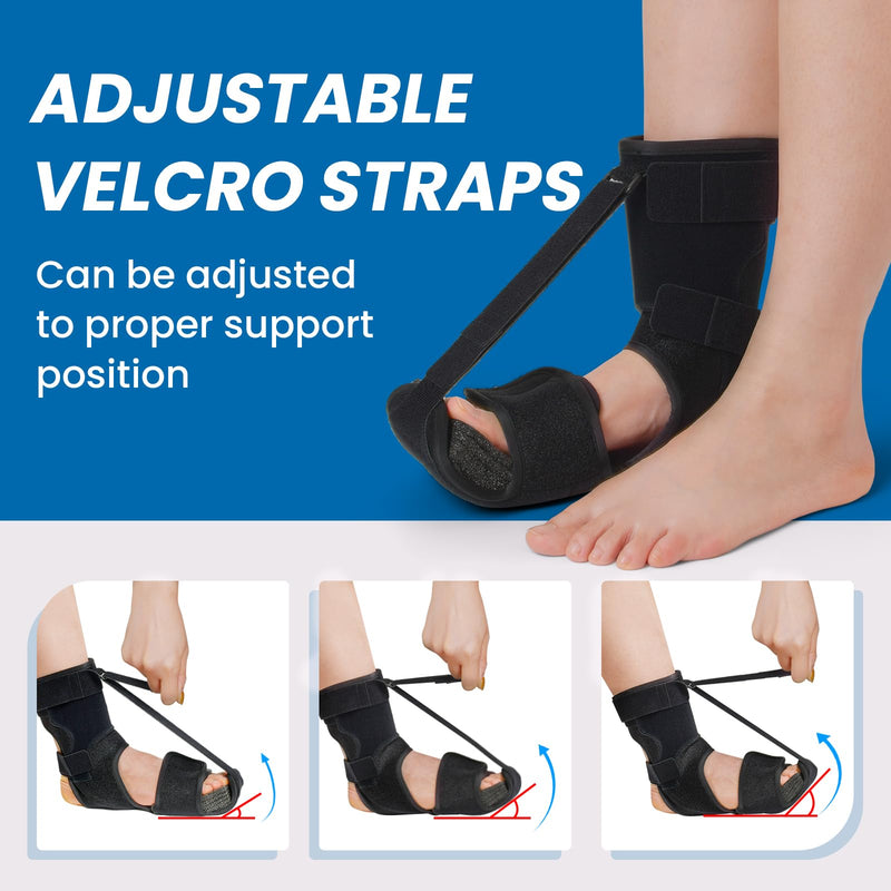 Plantar Fasciitis Night Splint - Upgrade Plantar Fasciitis Brace For Sleeping, Achilles Tendonitis, Plantar Fasciitis Relief, Night Splint For Women And Men (L, XL) L,XL