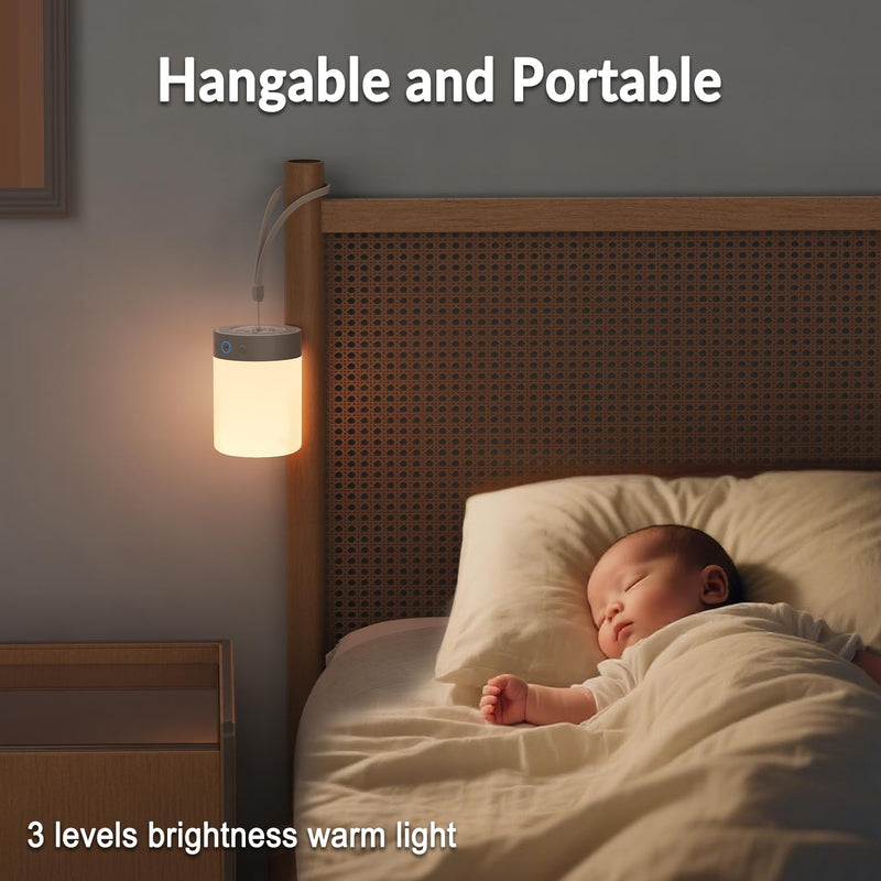 [Australia] - Kipcush Night Light White Noise Sound Machine, Max 8H Timer, 20 Soothing Sleep Sounds. Portable Design for Bedroom, Office, Nursery, Travel, Up to 8 Hours Battery Life 